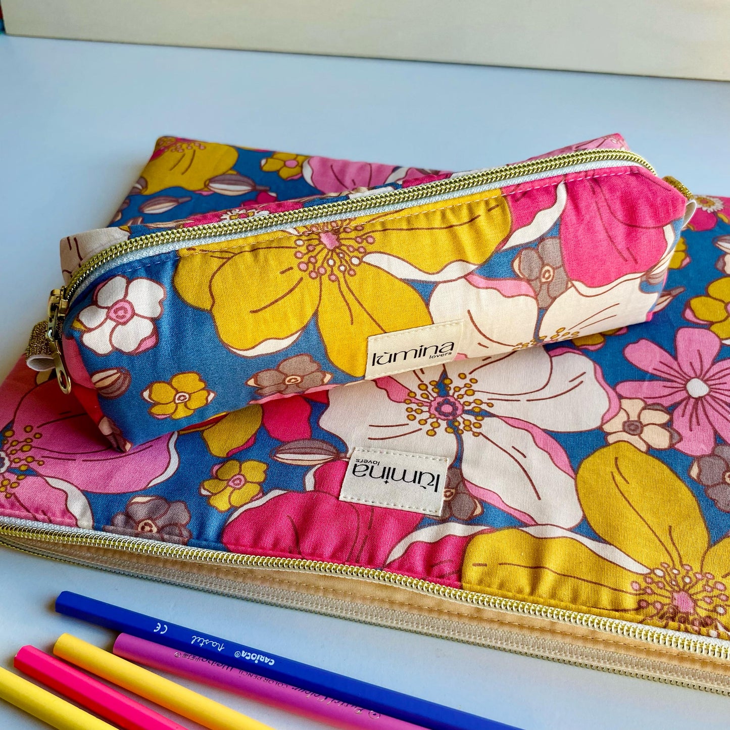 Pencil Case – Vintage Floral Makeup Bag & Zipper Pouch