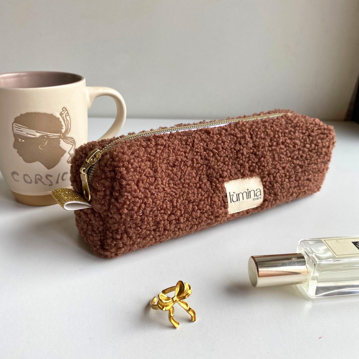 Teddy Pencil Case – Soft Fleece Pouch