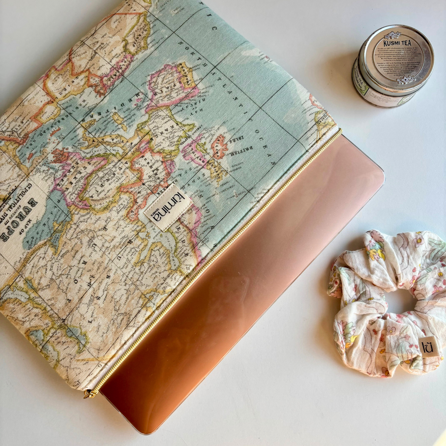 Laptop Sleeve & Tablet Sleeve 11–16” – Blue World Map PC Protective Case