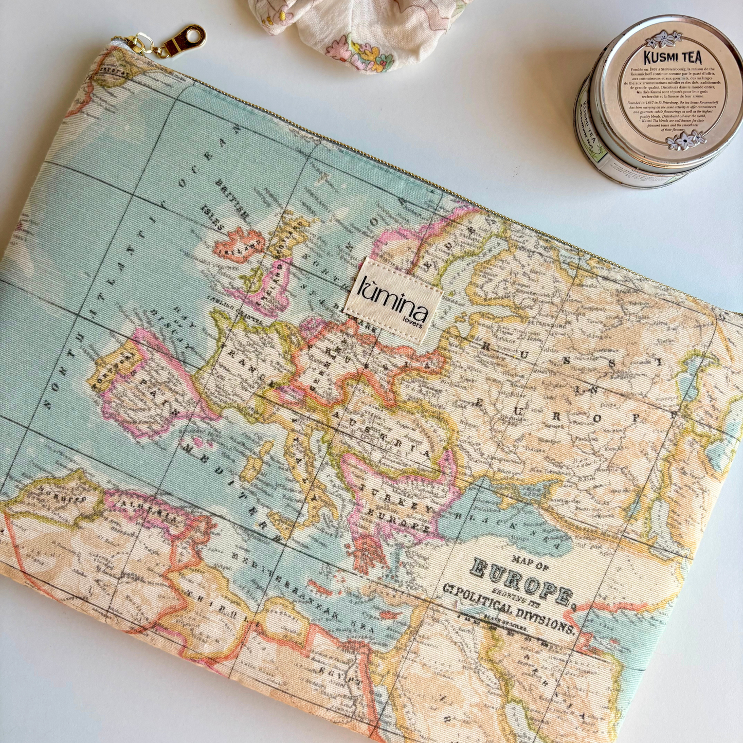 Laptop Sleeve & Tablet Sleeve 11–16” – Blue World Map PC Protective Case