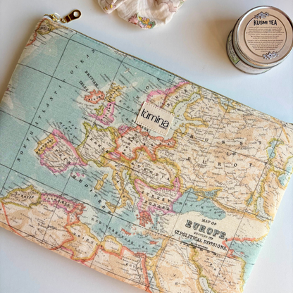 Laptop Sleeve & Tablet Sleeve 11–16” – Blue World Map PC Protective Case