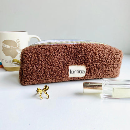 Teddy Pencil Case – Soft Fleece Pouch