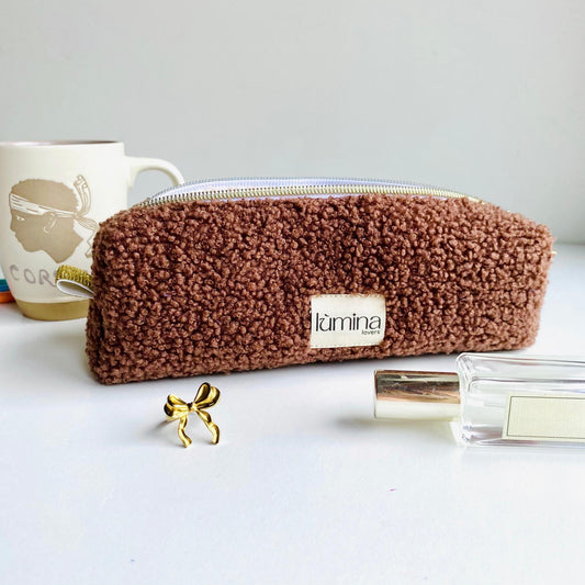 Teddy Pencil Case – Soft Fleece Pouch