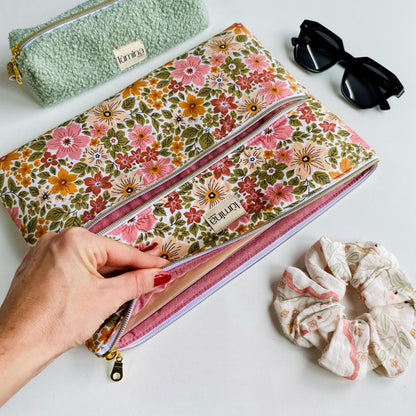 Laptop & Tablet Sleeve 11"–16” – Floral bloom with front pocket