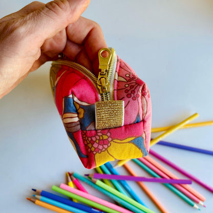 Pencil Case – Vintage Floral Makeup Bag & Zipper Pouch
