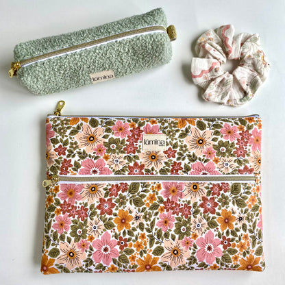 Laptop & Tablet Sleeve 11"–16” – Floral bloom with front pocket