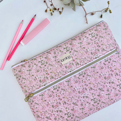 Laptop & Tablet Sleeve 11"–16” – Floral garden with front pocket