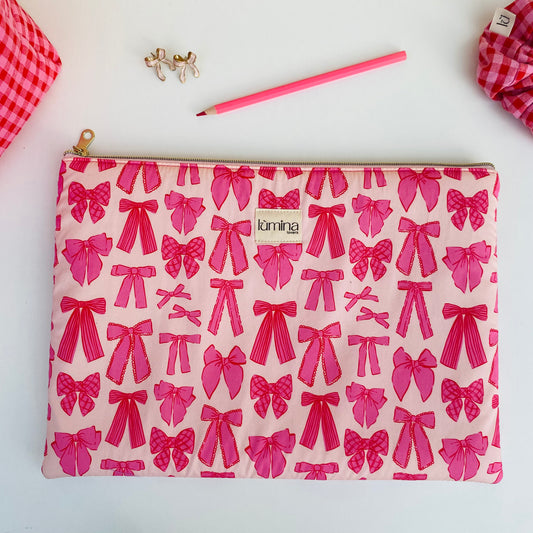 Laptop & Tablet Sleeve 11–16” – Cover with bows for Portable PC