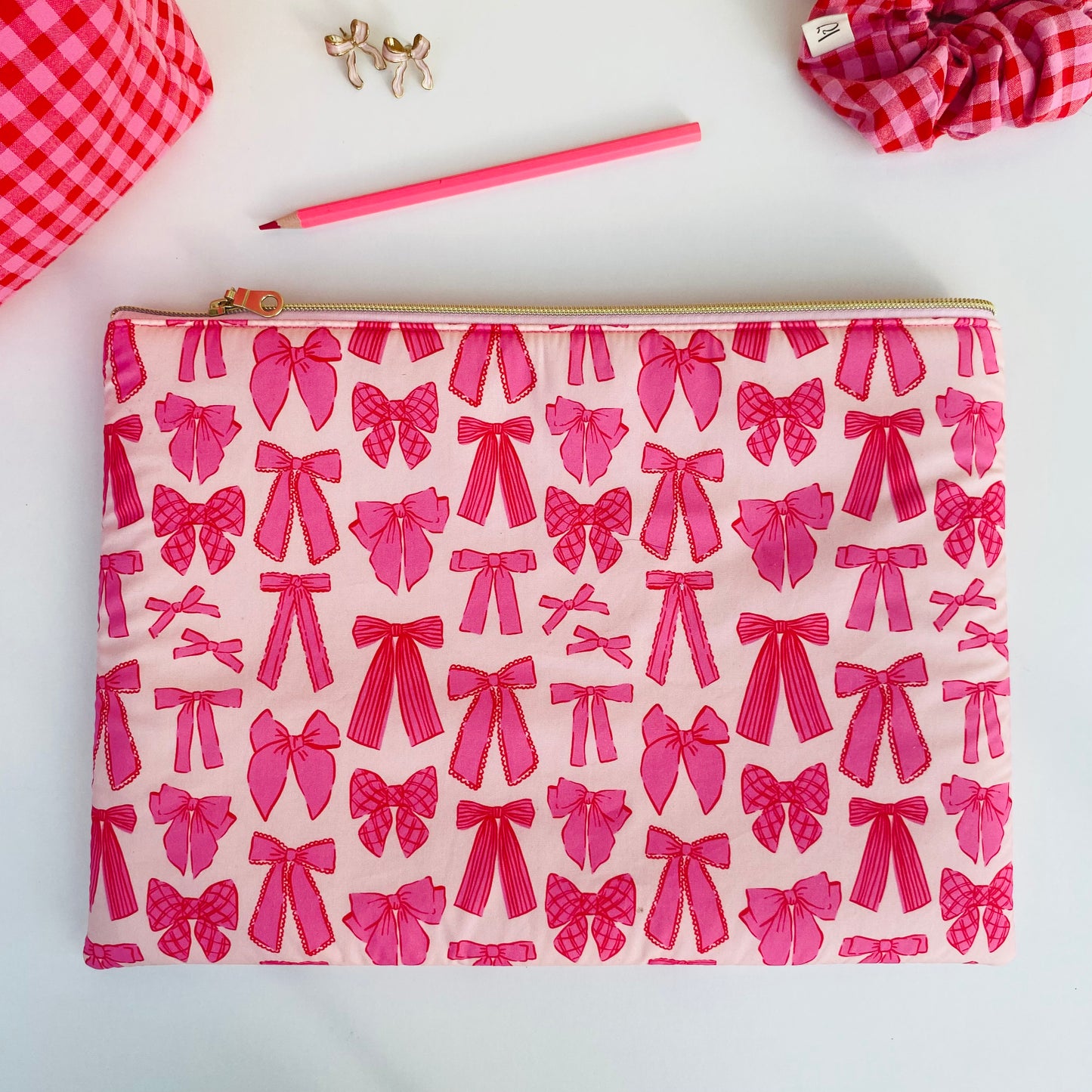 Laptop & Tablet Sleeve 11–16” – Cover with bows for Portable PC