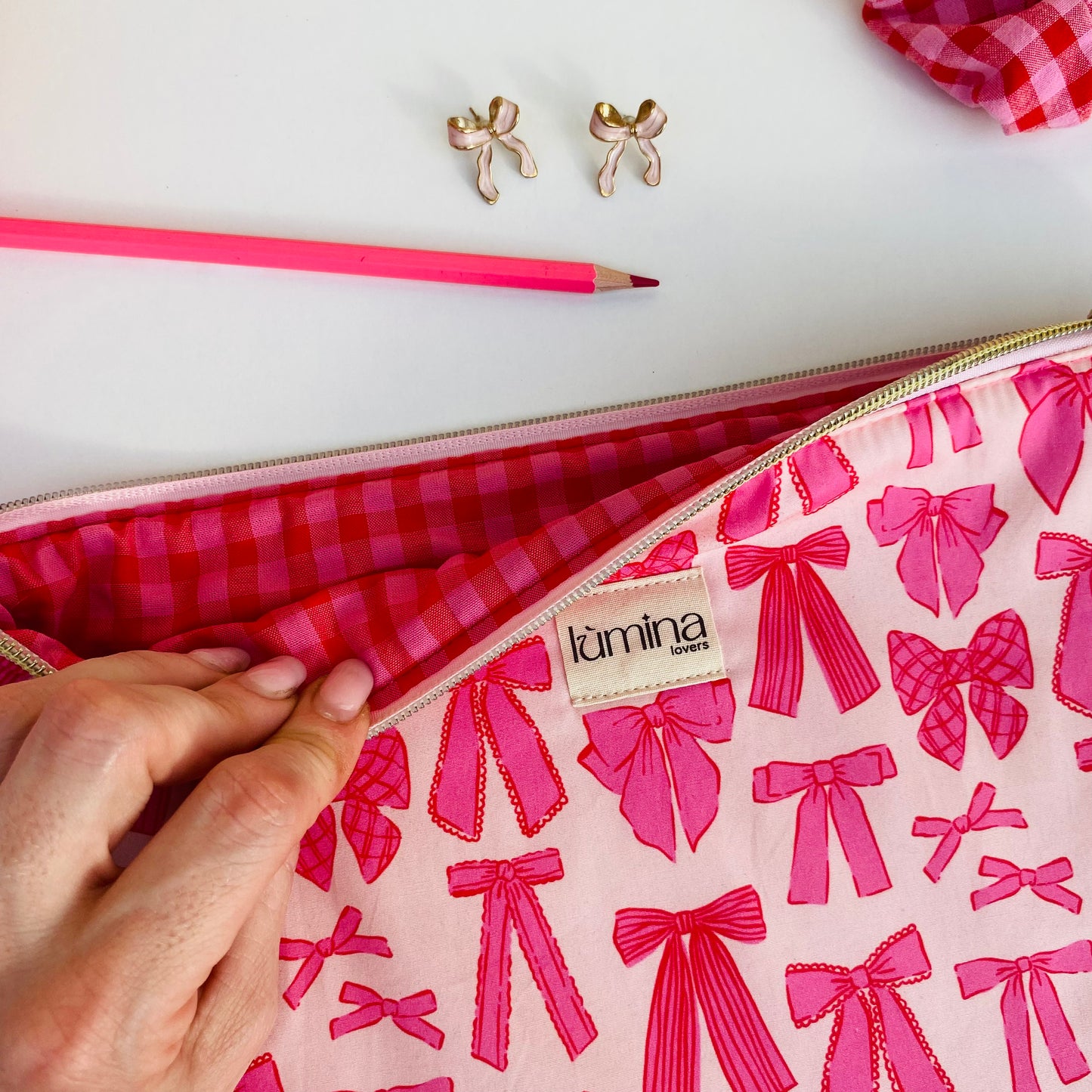Laptop & Tablet Sleeve 11–16” – Cover with bows for Portable PC