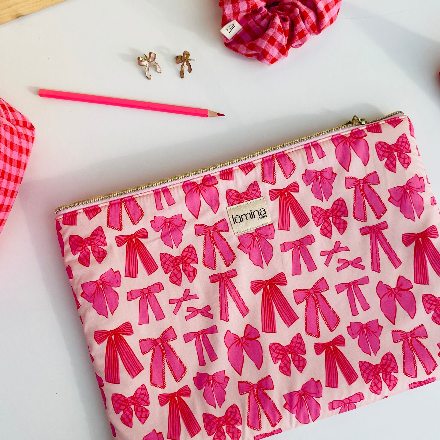 Laptop & Tablet Sleeve 11–16” – Cover with bows for Portable PC