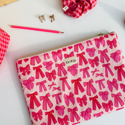 Laptop & Tablet Sleeve 11–16” – Cover with bows for Portable PC