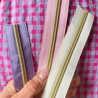 Laptop Sleeve 11"–16” – Purple & Pink gingham case with front pocket
