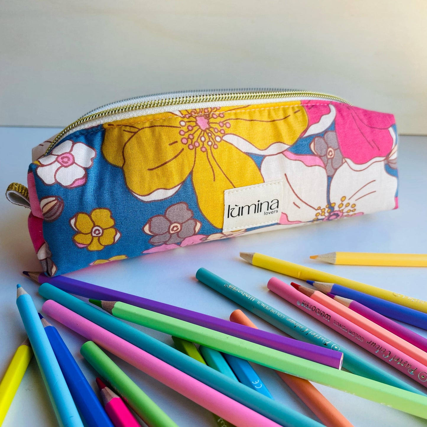 Pencil Case – Vintage Floral Makeup Bag & Zipper Pouch
