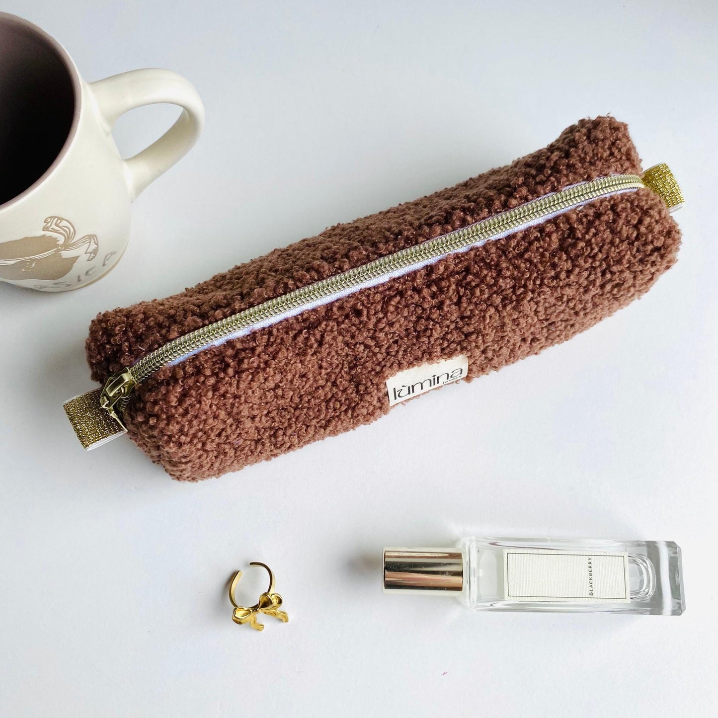 Teddy Pencil Case – Soft Fleece Pouch