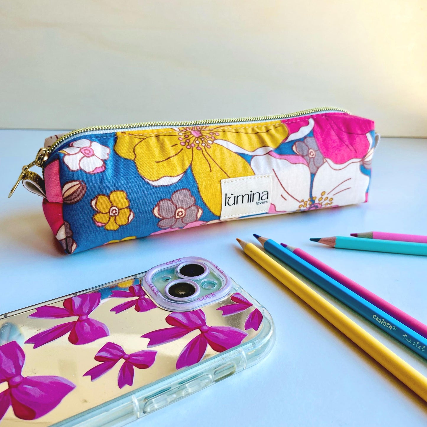 Pencil Case – Vintage Floral Makeup Bag & Zipper Pouch