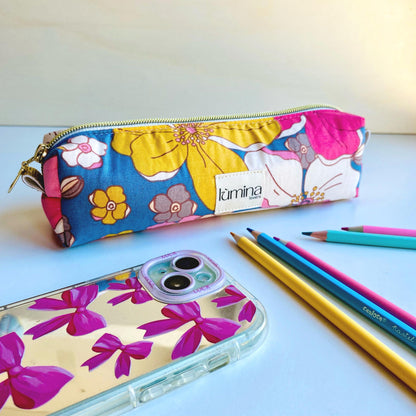 Pencil Case – Vintage Floral Makeup Bag & Zipper Pouch