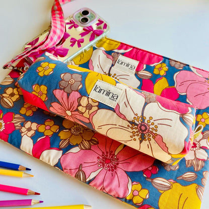 Pencil Case – Vintage Floral Makeup Bag & Zipper Pouch